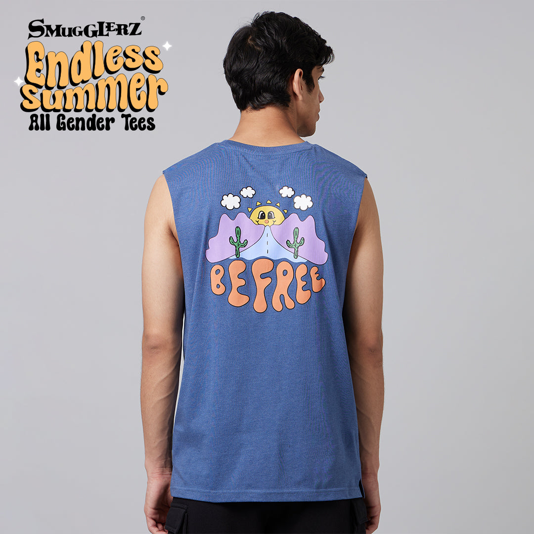 Be Free Mens Sleeveless T-Shirt