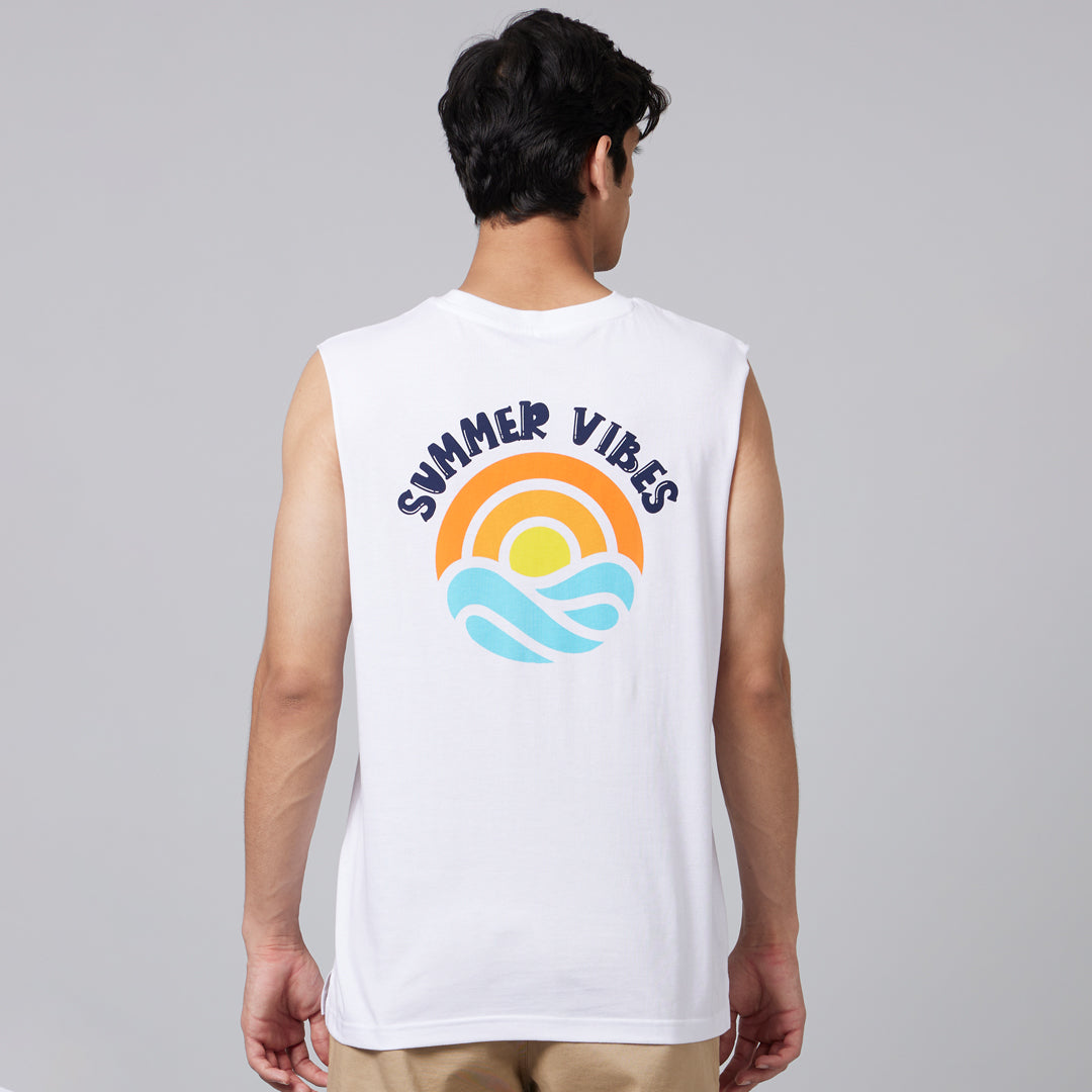 Summer Vibes Mens Sleeveless T-Shirt