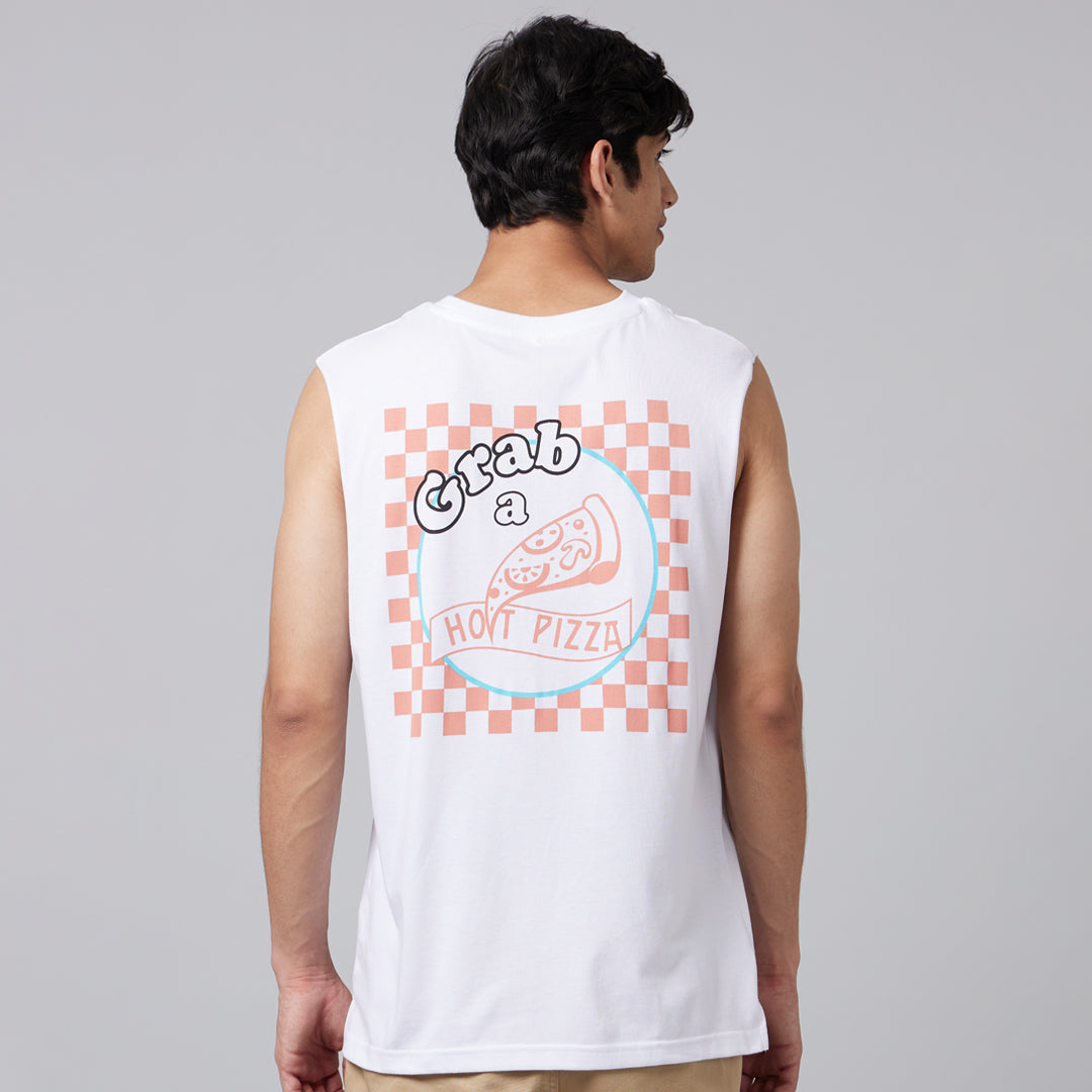 Hot Pizza Mens Sleeveless T-Shirt