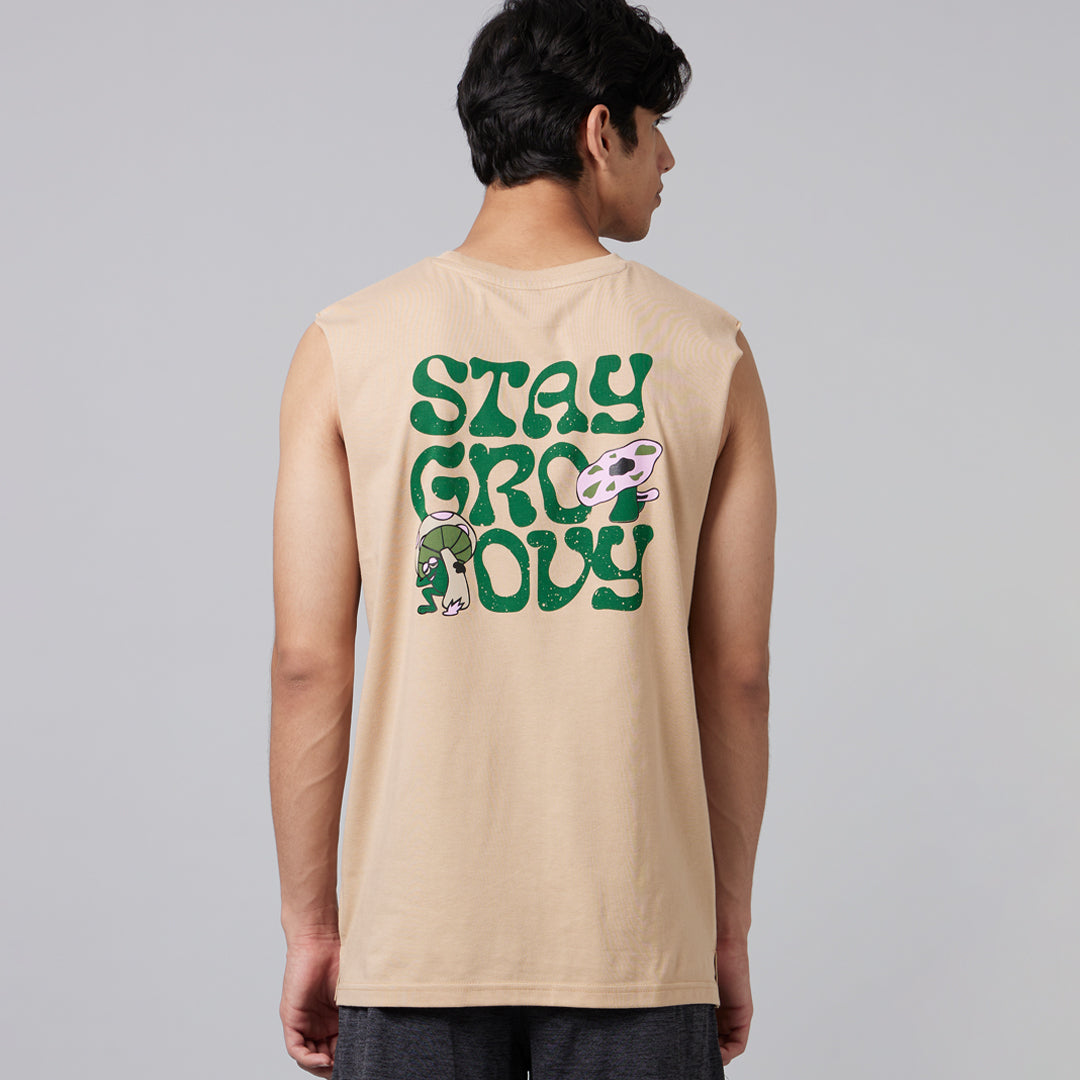 Stay Groovy Mens Sleeveless T-Shirt