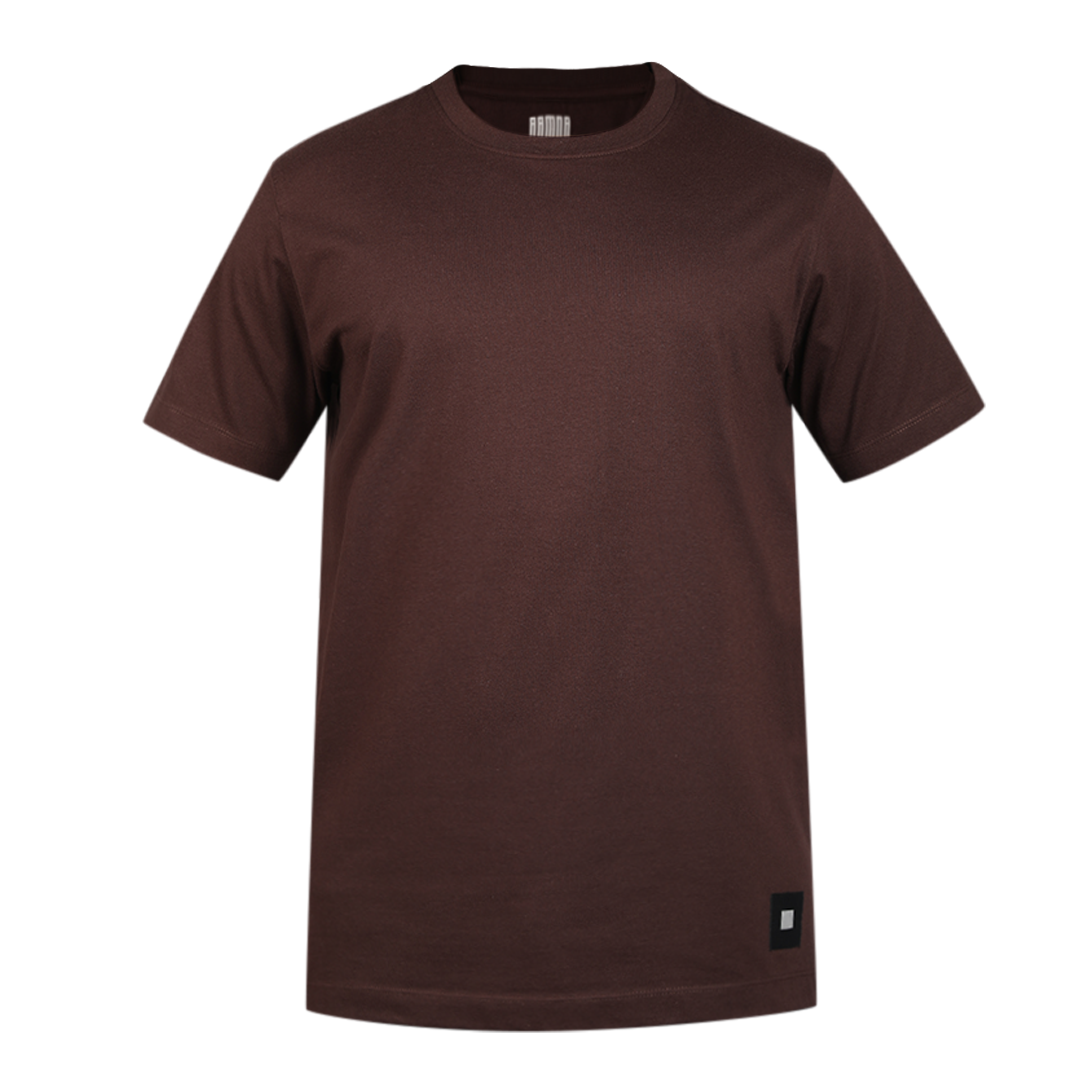 Men's-ARMOR-Crew Neck T-shirt-Coffee Brown