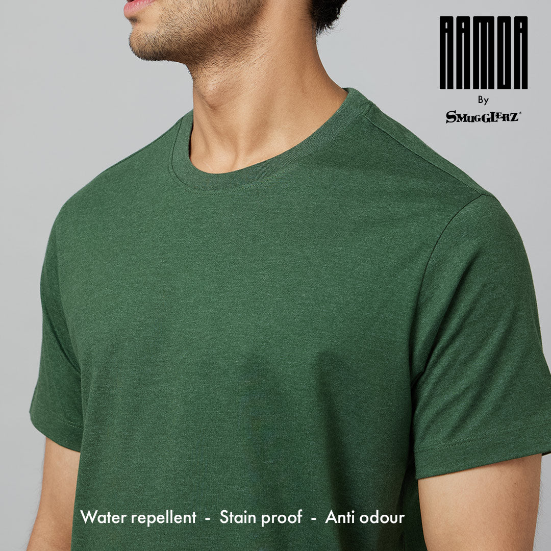 Men's-ARMOR-Crew Neck T-shirt-Forest Green