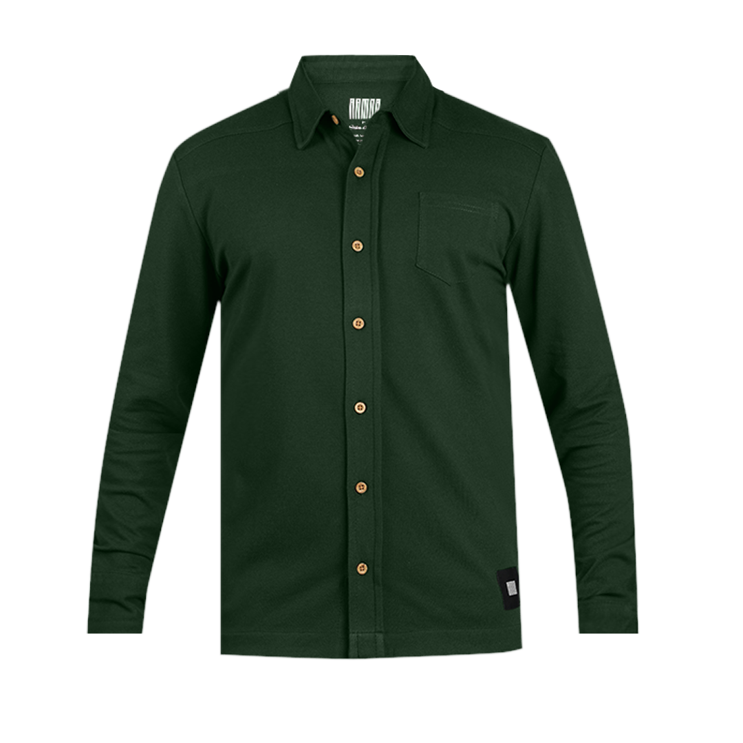 Mens-ARMOR-Full Sleeve Shirt-Forest-Green