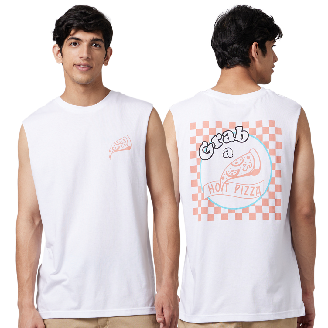 Hot Pizza Mens Sleeveless T-Shirt