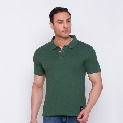 Men's ARMOR Polo T-shirt-Forest Green