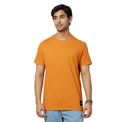 Men's-ARMOR-Crew Neck T-shirt-Orange Marmalade