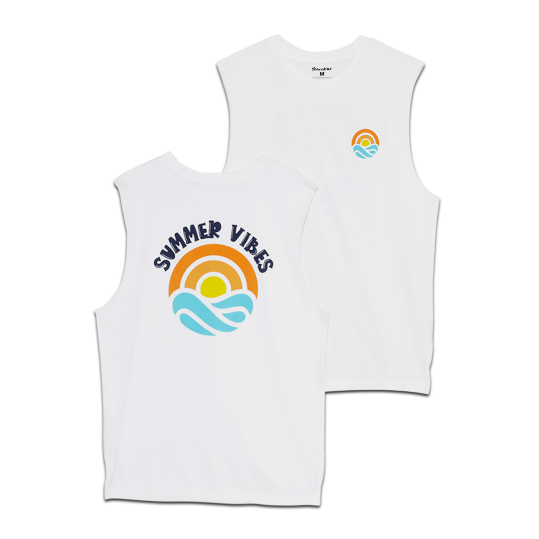 Summer Vibes Mens Sleeveless T-Shirt