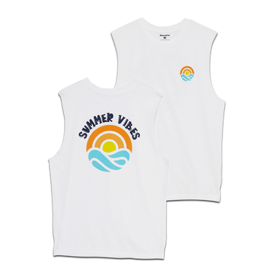 Summer Vibes Mens Sleeveless T-Shirt