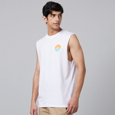 Summer Vibes Mens Sleeveless T-Shirt