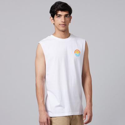 Summer Vibes Mens Sleeveless T-Shirt