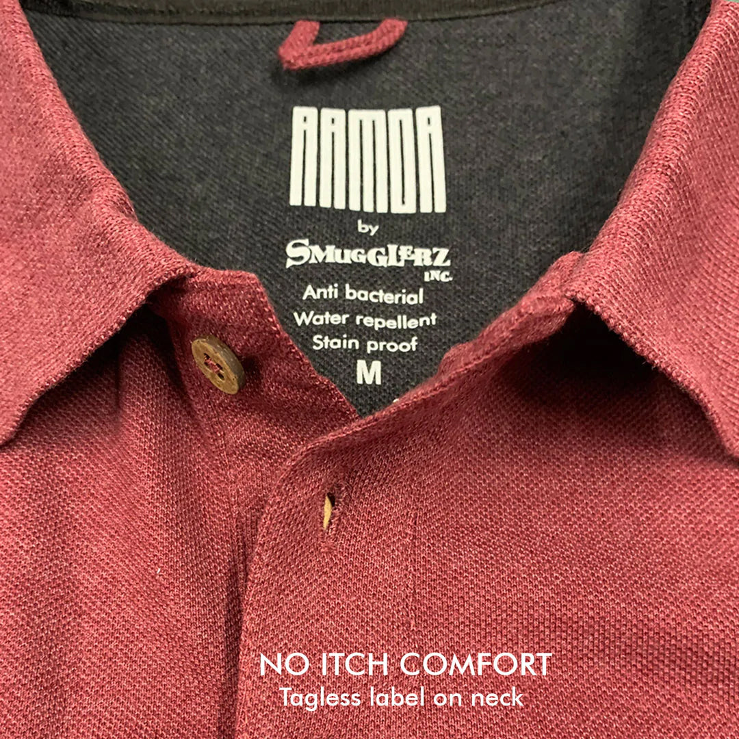 Men's ARMOR Polo T-shirt-Mars Red