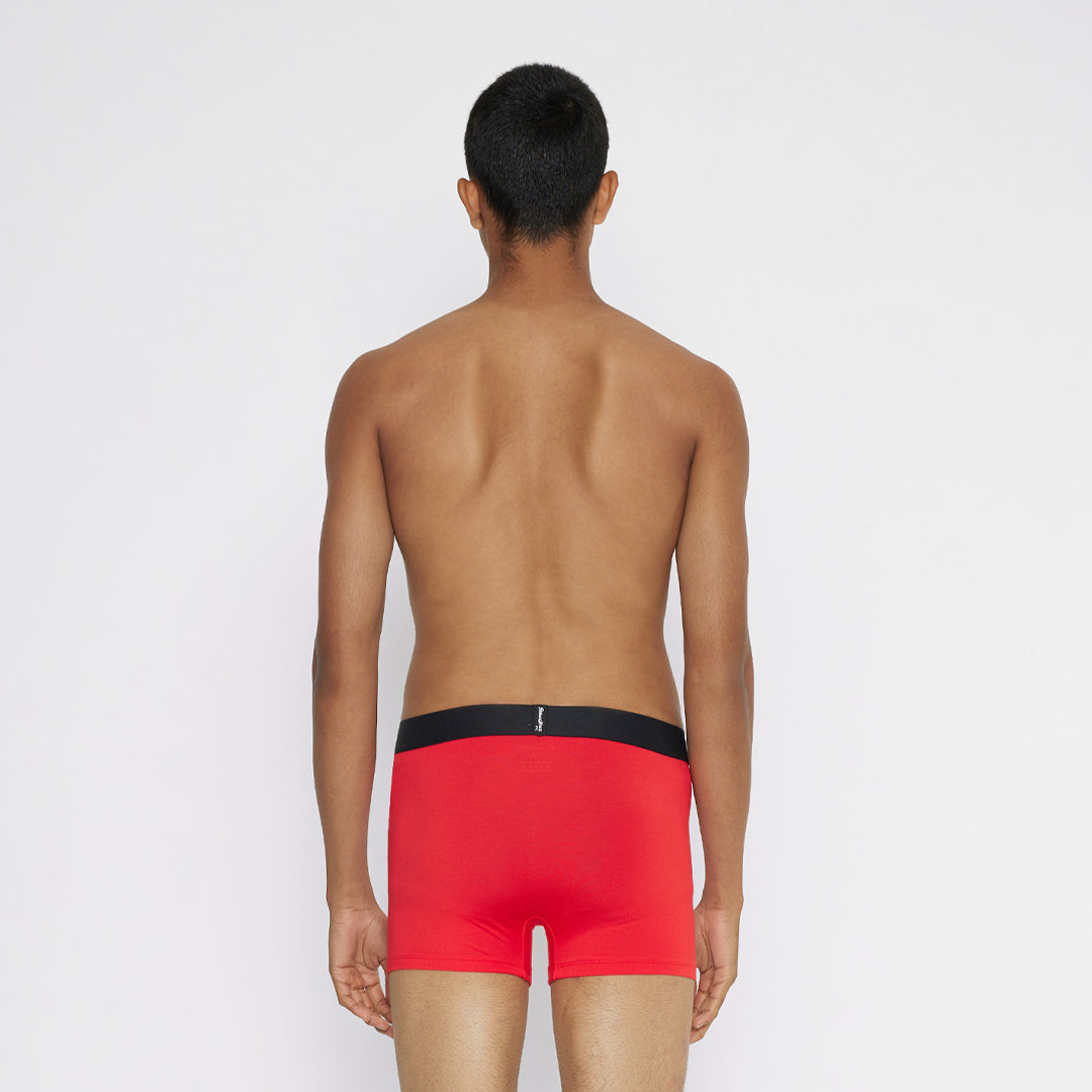 MEN'S TENCEL MODAL-SOLID SMUNDIES-CHILLI PEPPER RED