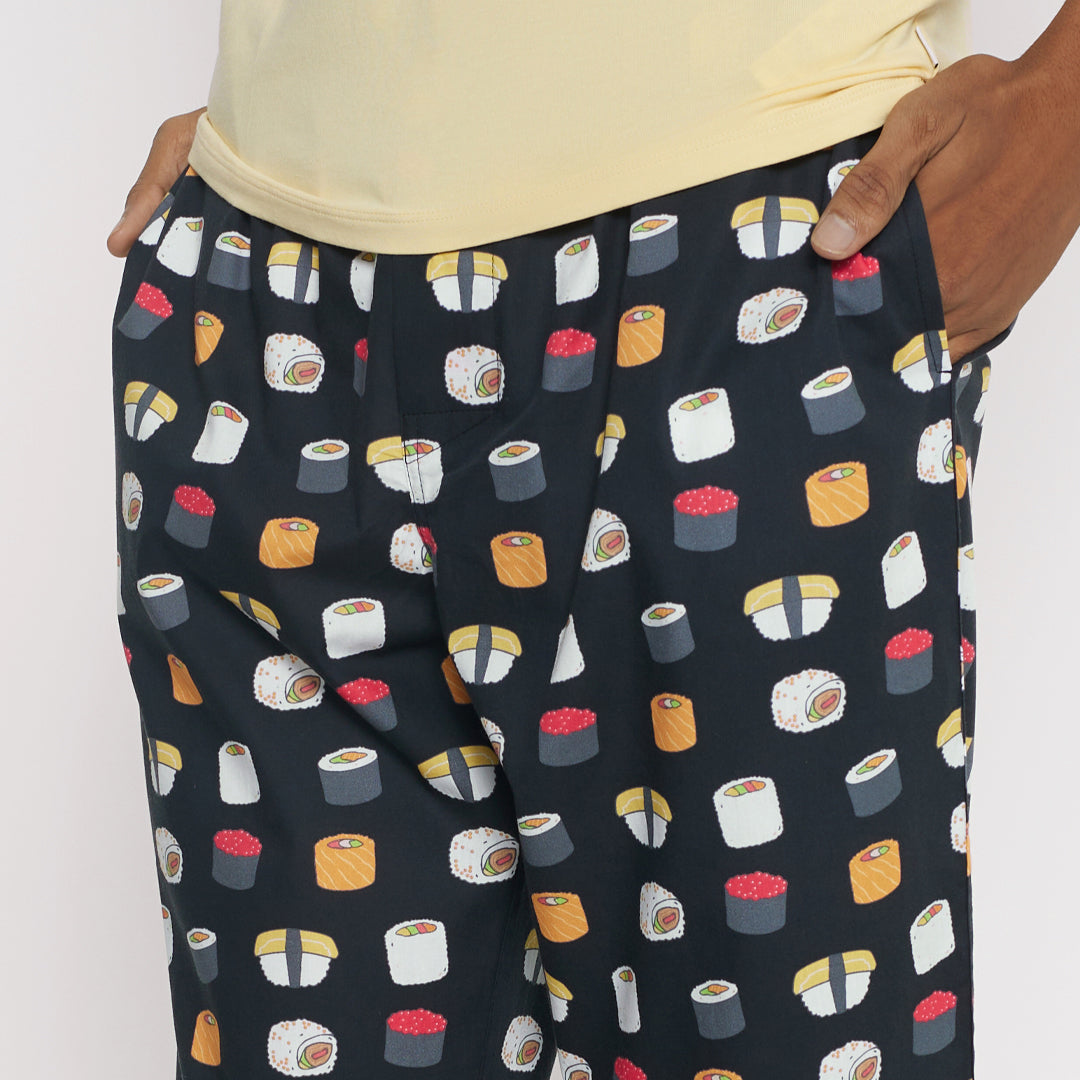 Sushi Me Black Men's Pyjama