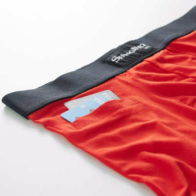 MEN'S TENCEL MODAL-SOLID SMUNDIES-CHILLI PEPPER RED