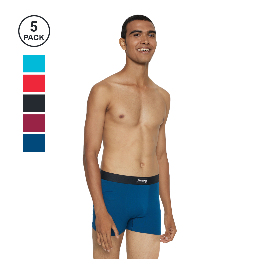 MEN'S TENCEL MODAL- SOLID SMUNDIES-5 PC PACK