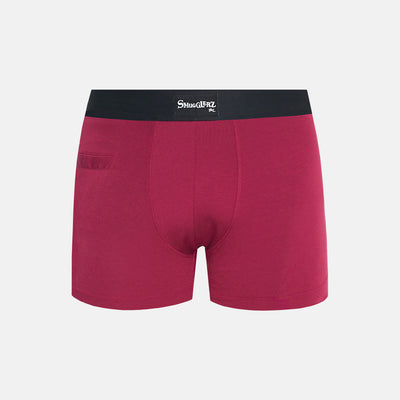 MEN'S TENCEL MODAL-SOLID SMUNDIES-Sangria Maroon