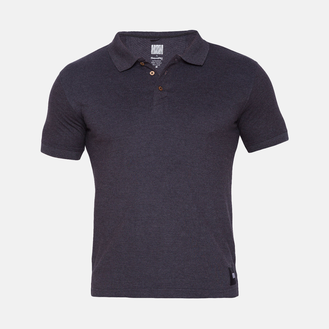 Men's ARMOR Polo T-shirt-Storm Grey